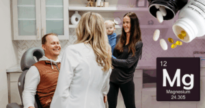 A migraine specialist at Transcend Headache Clinic in West Fargo meets with a patient and family to discuss magnesium for migraine prevention.