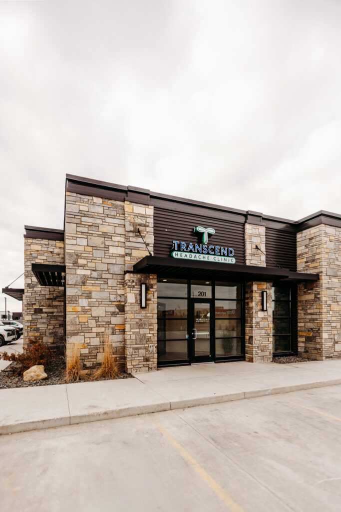 Exterior view of Transcend Headache Clinic in West Fargo, North Dakota