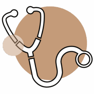 Illustration of a stethoscope representing comprehensive headache assessments.