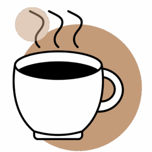 Coffee cup icon representing headaches caused by dietary triggers or caffeine at Transcend Headache Clinic.