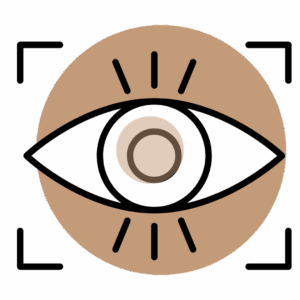 Eye icon representing headaches associated with eye strain or vision problems at Transcend Headache Clinic.