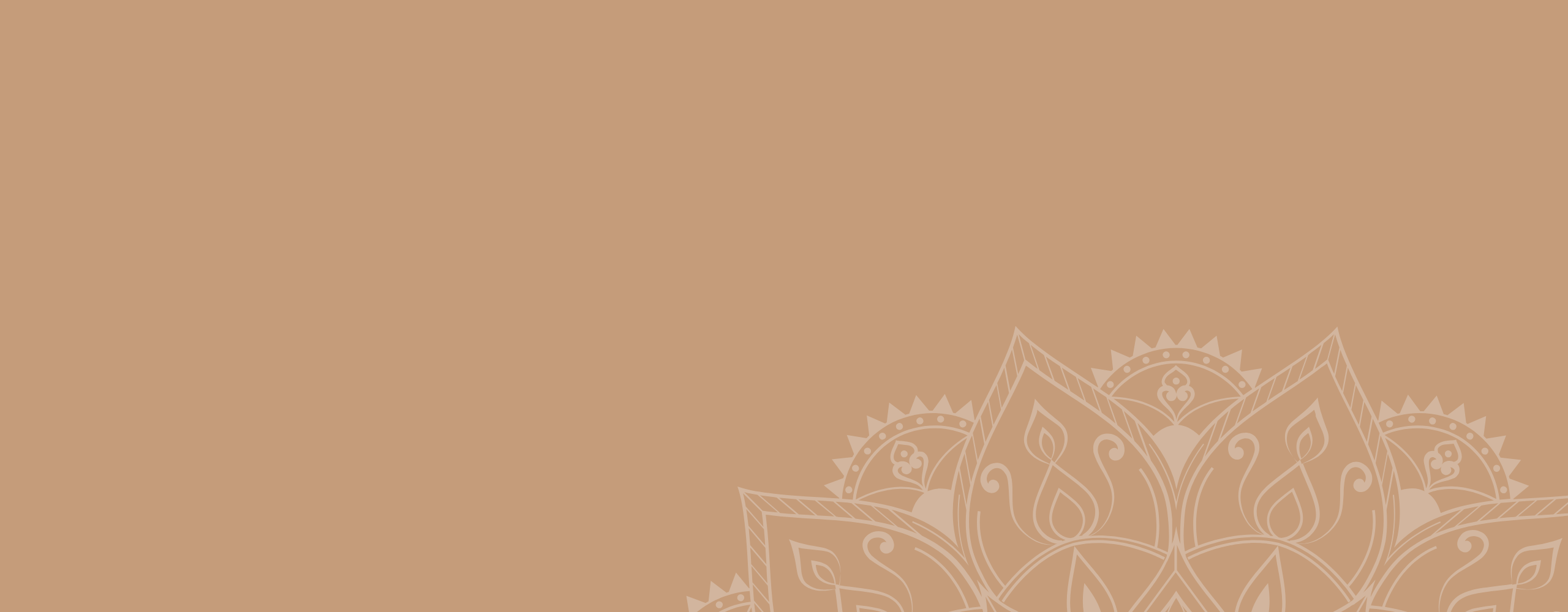 Terracotta and cream mandala brand pattern used by Transcend Headache Clinic