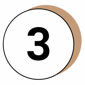 Number 3 icon representing Step 3: Personalized Treatment Plan in the post-concussion care process at Transcend Headache Clinic in West Fargo, ND.